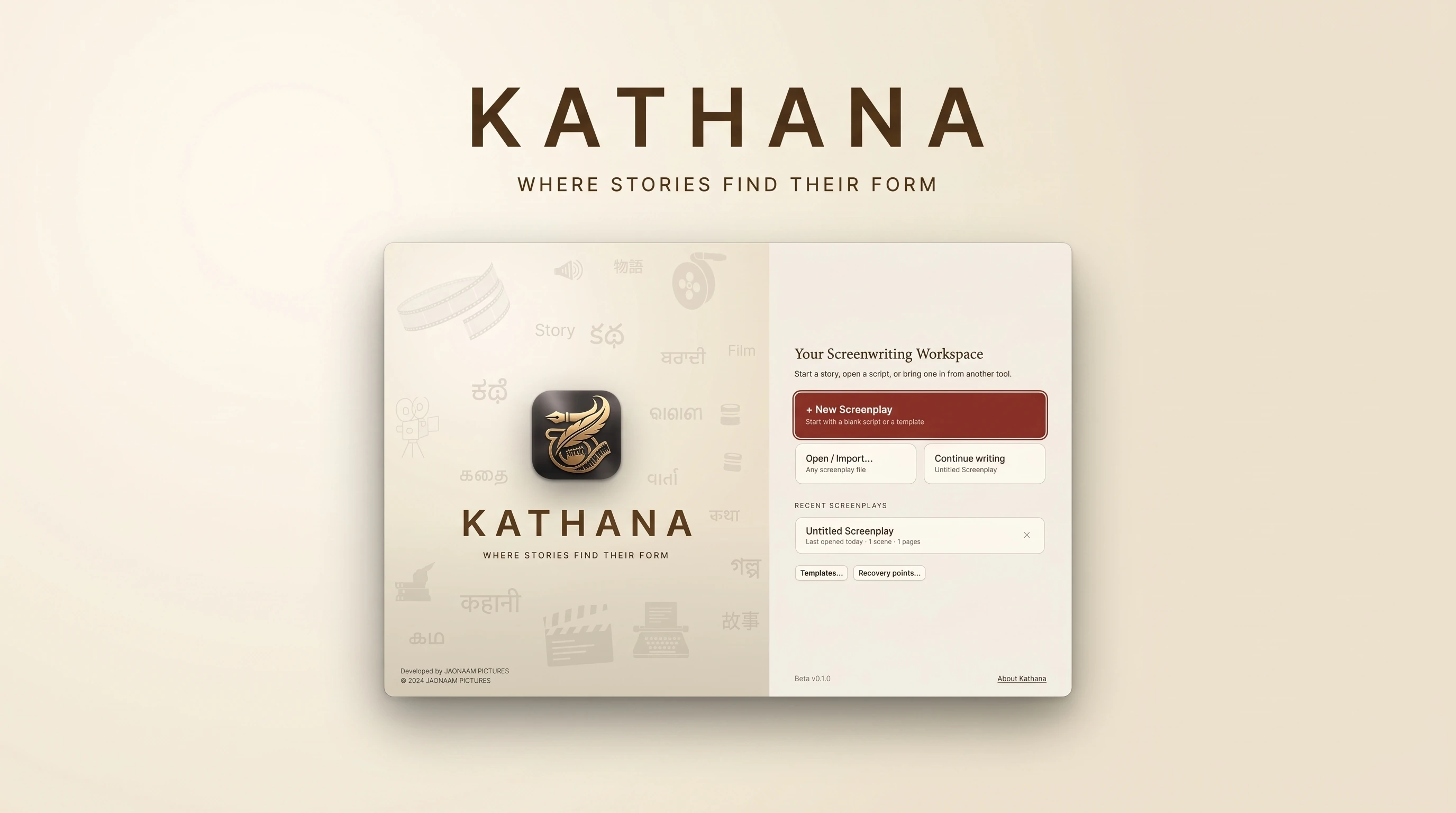 Kathana — Where Stories Find Their Form